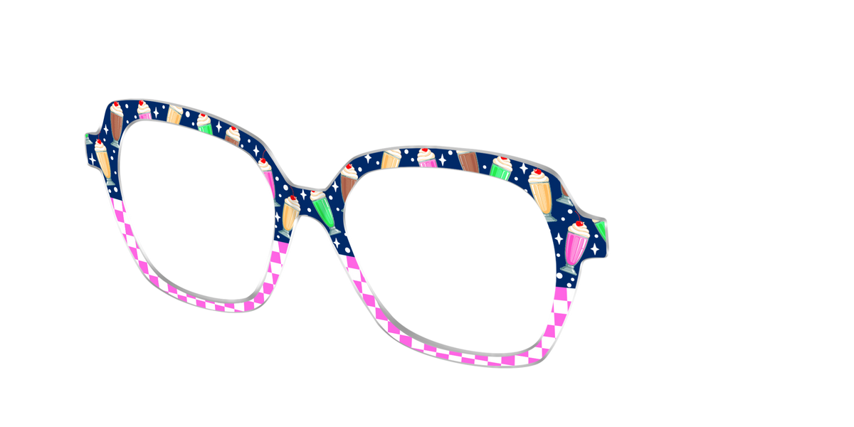 The Ice Cream Social Split - Angle Top Image - Pair Eyewear