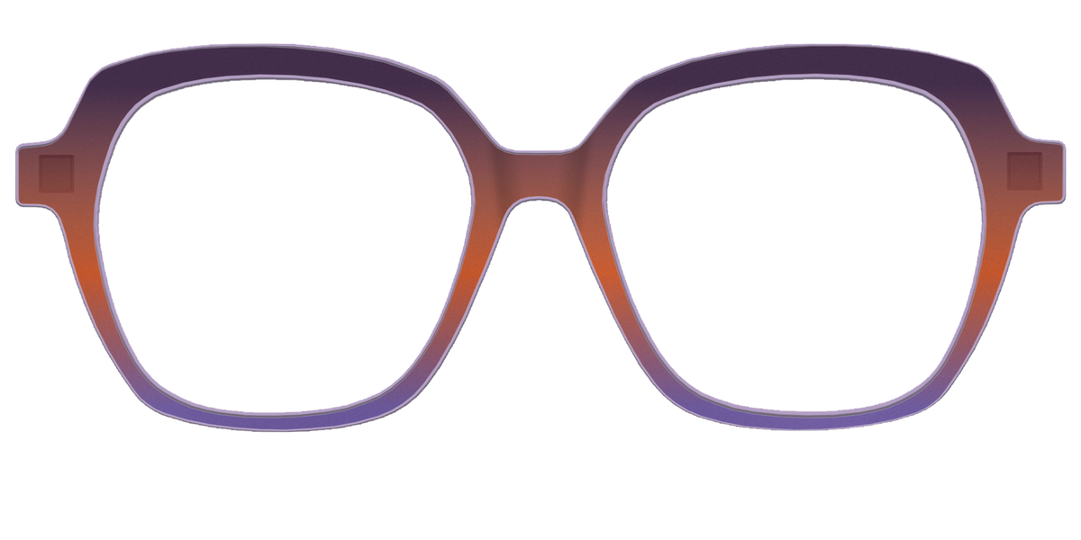 The Matte Midnight to Violet Gradient - Front Top Image - Pair Eyewear