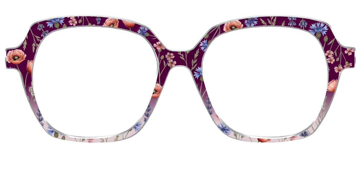 The Mulberry Floral Dip-Dye - Front Top Image - Pair Eyewear