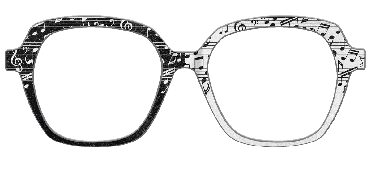 The Musical Shimmer Split - Front Top Image - Pair Eyewear