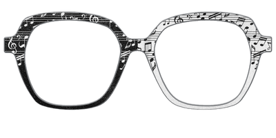 The Musical Shimmer Split - Front Top Thumbnail - Pair Eyewear