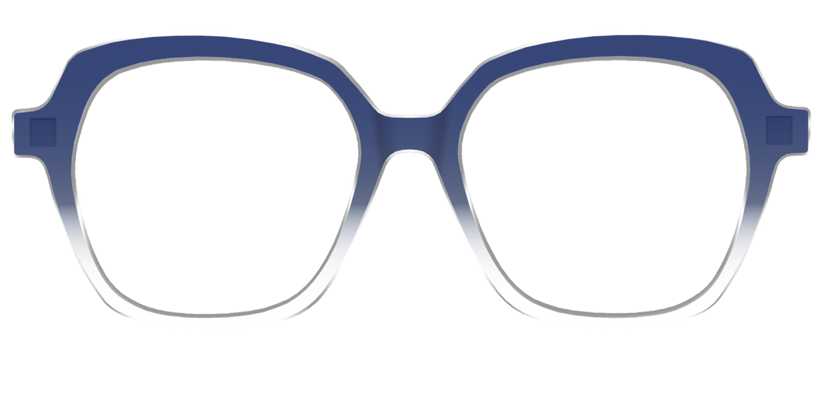 The Navy Gradient Crystal - Front Top Image - Pair Eyewear