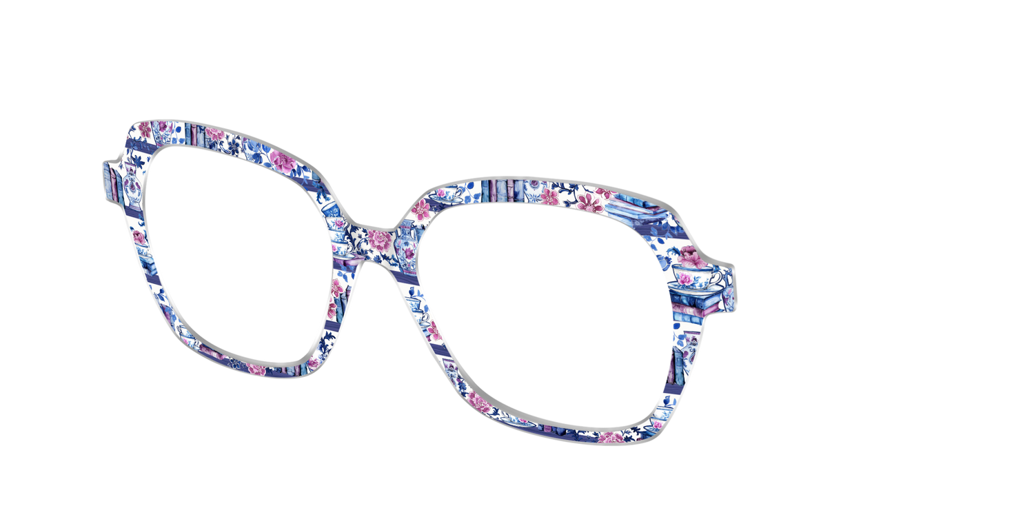 The Novelist Bookshelf - Angle Top Image - Pair Eyewear