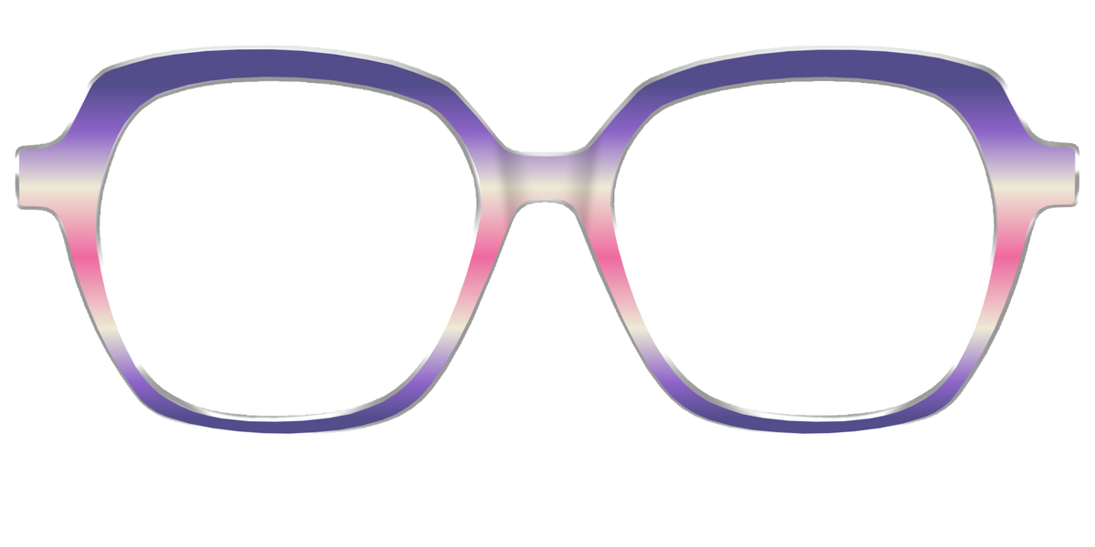 The Petunia Haze Gradient - Front Top Image - Pair Eyewear