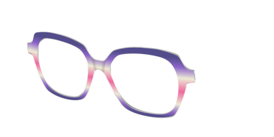 The Petunia Haze Gradient - Angle Top Thumbnail - Pair Eyewear
