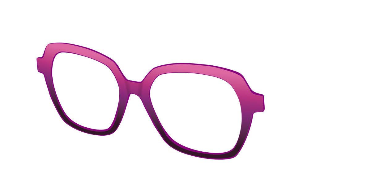 The Pink to Plum Gradient - Angle Top Image - Pair Eyewear
