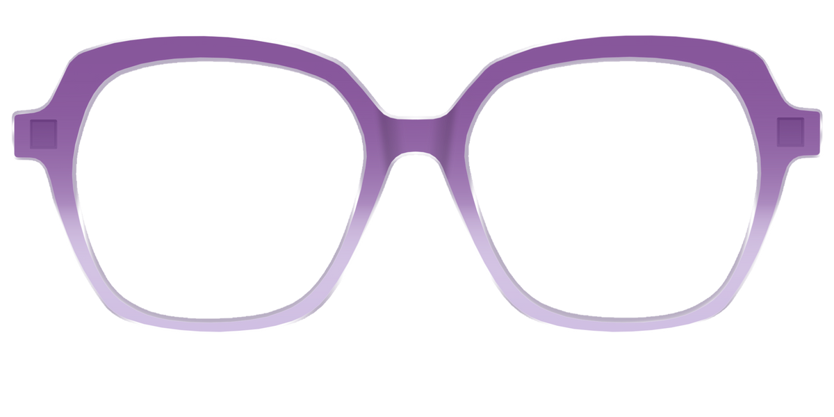 The Plum to Lilac Gradient Crystal - Front Top Image - Pair Eyewear