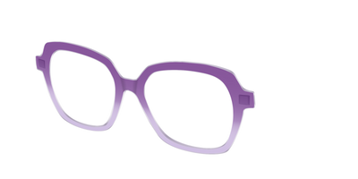 The Plum to Lilac Gradient Crystal - Angle Top Thumbnail - Pair Eyewear