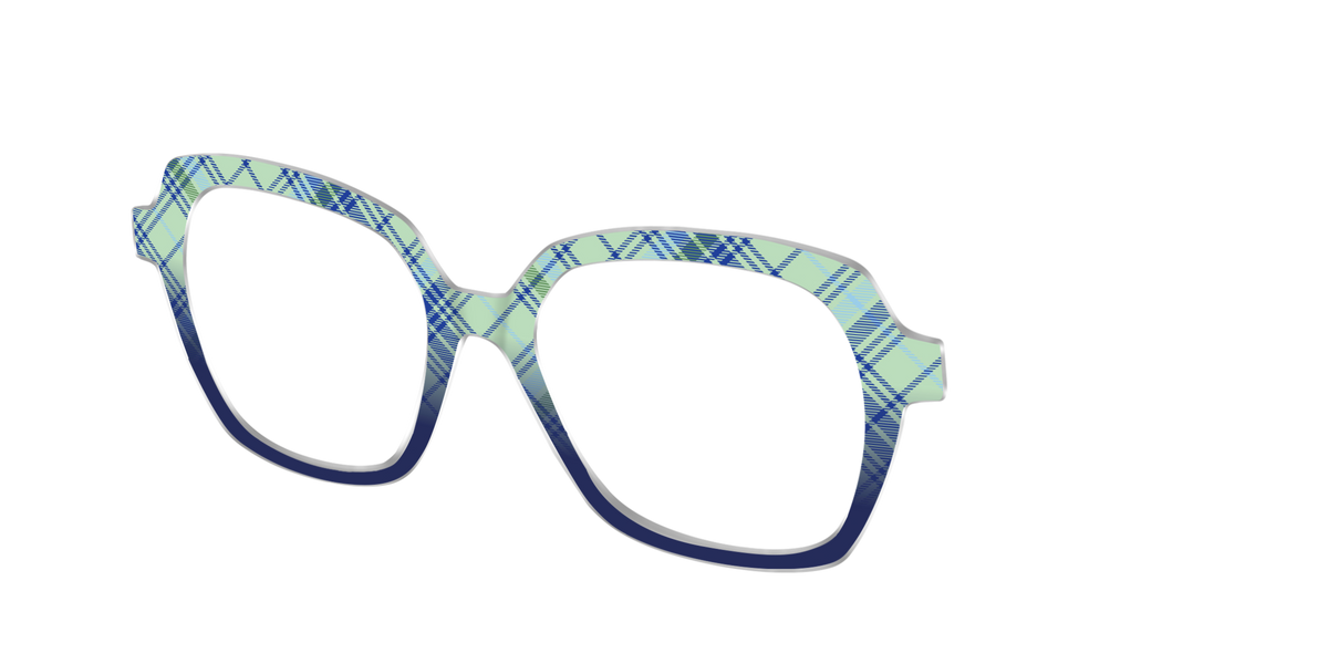 The Poetic Plaid - Angle Top Image - Pair Eyewear