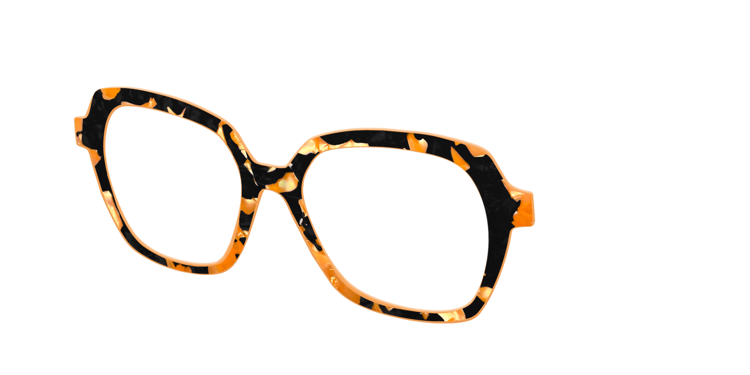 The Pumpkin Camo Pearl Tortoise - Angle Top Image - Pair Eyewear