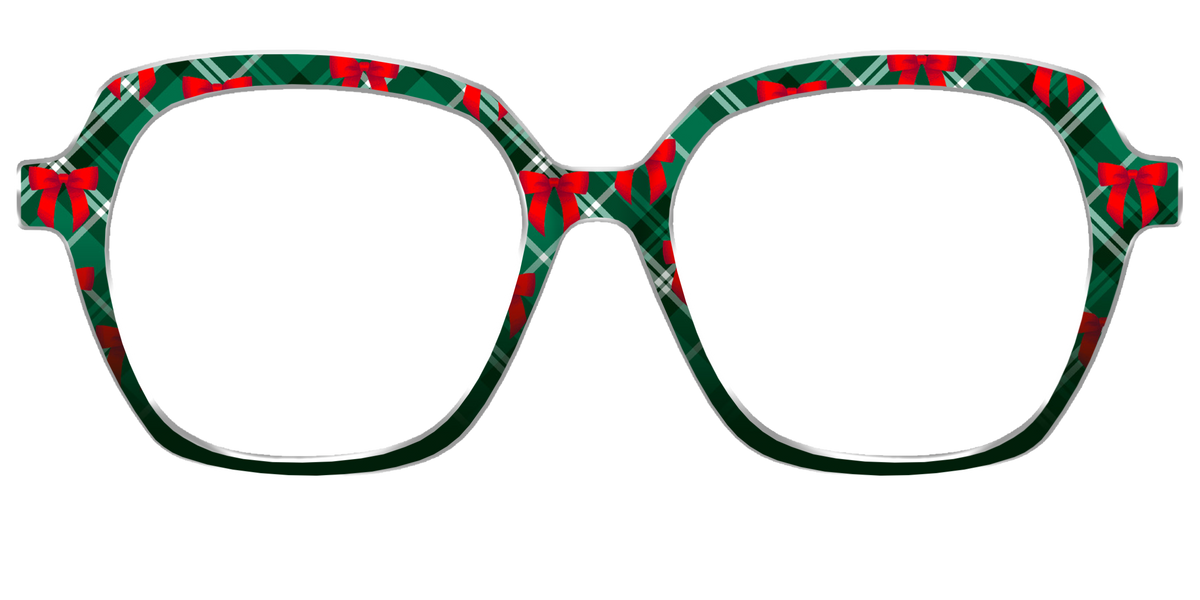 The Ribbon-Clad Plaid - Front Top Image - Pair Eyewear