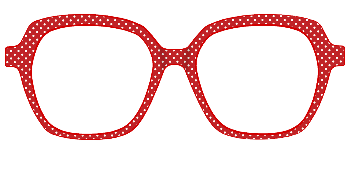 The Ruby Pin Dot - Front Top Image - Pair Eyewear