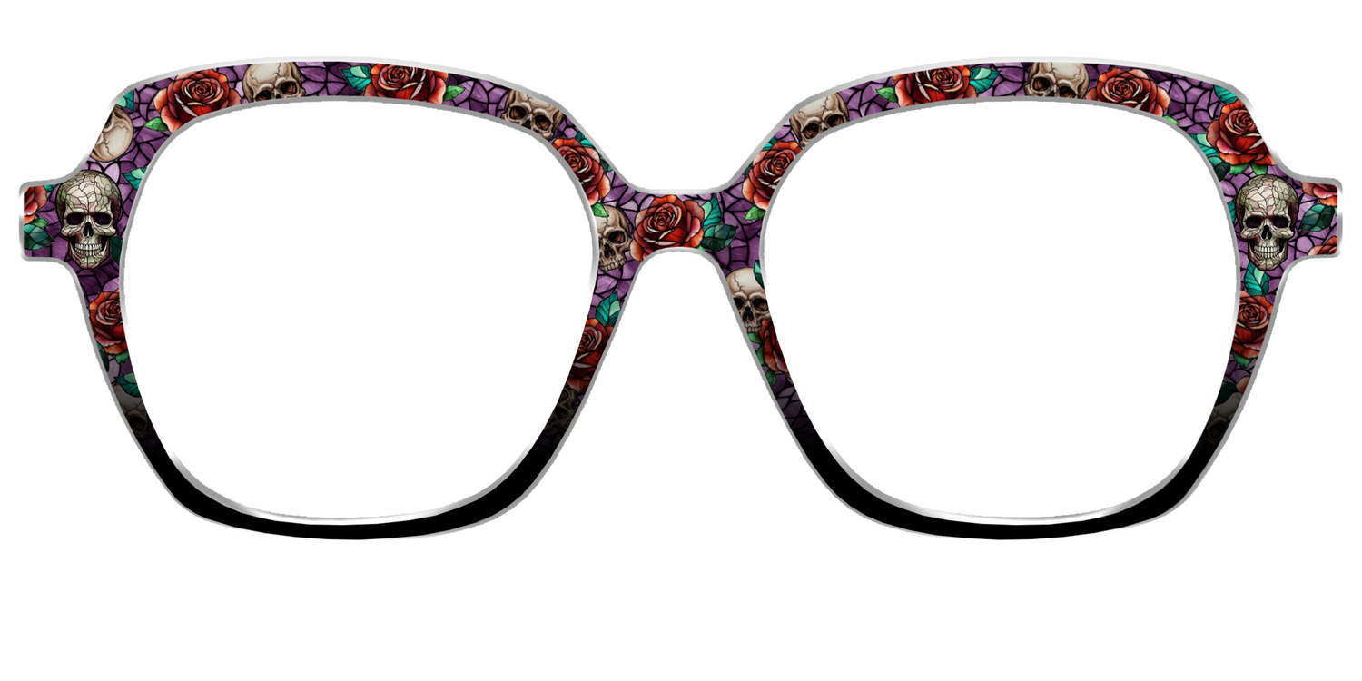 The Skull & Thorn Stained Glass - Front Top Image - Pair Eyewear