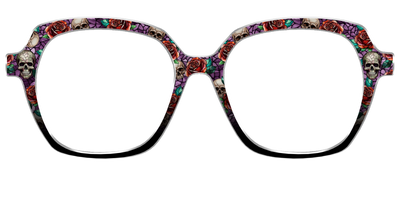 The Skull & Thorn Stained Glass - Front Top Thumbnail - Pair Eyewear