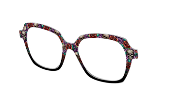 The Skull & Thorn Stained Glass - Angle Top Thumbnail - Pair Eyewear