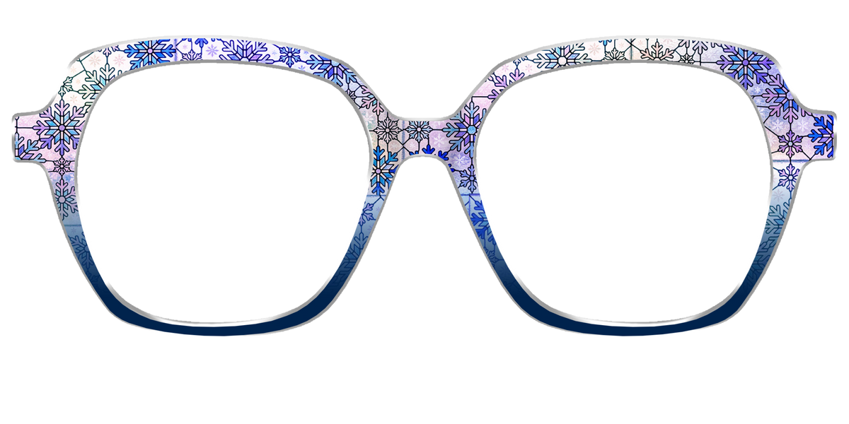 The Snowfall Stained Glass - Front Top Image - Pair Eyewear