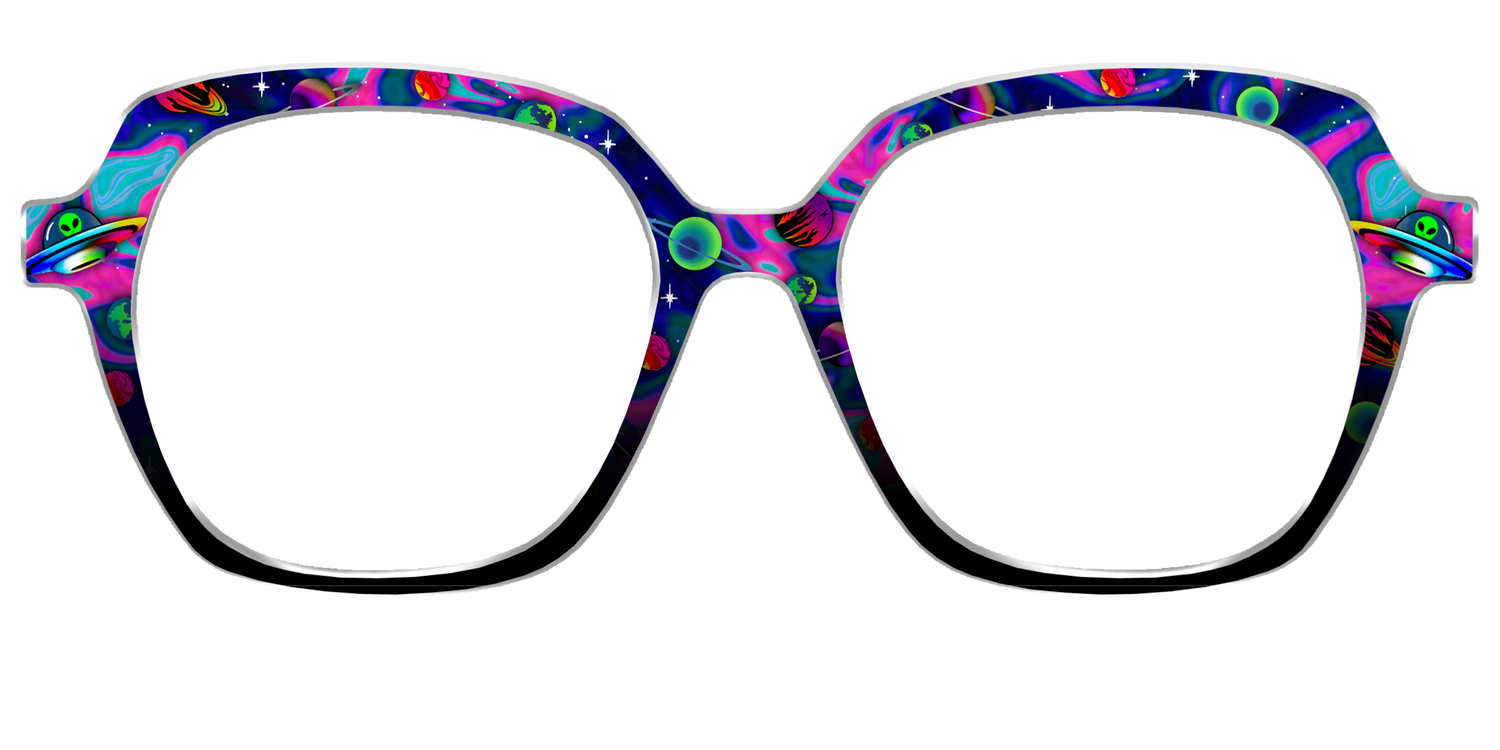 The Space Invasion Marble - Front Top Image - Pair Eyewear