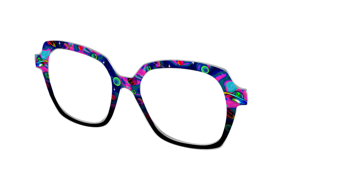 The Space Invasion Marble - Angle Top Image - Pair Eyewear