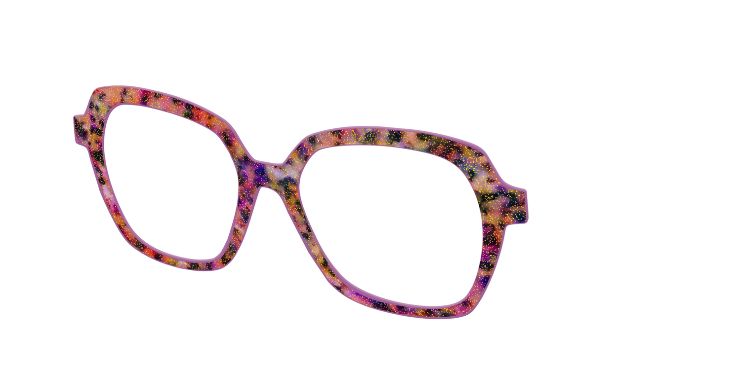 The Spooktacular Tortoise with Glitter - Angle Top Image - Pair Eyewear