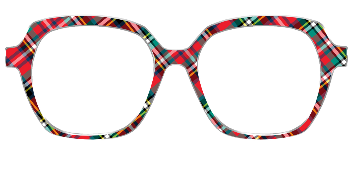 The Winter Plaid - Front Top Image - Pair Eyewear