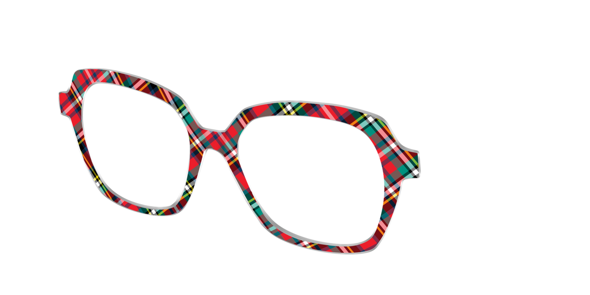 The Winter Plaid - Angle Top Image - Pair Eyewear