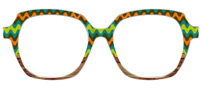 The Woodgrain Waves - Front Top Thumbnail - Pair Eyewear
