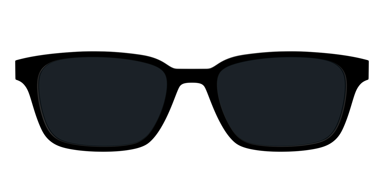 The Non-Polarized Black Sun Top - Front Top Image - Pair Eyewear