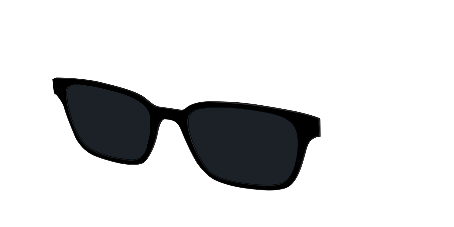 The Non-Polarized Black Sun Top - Angle Top Image - Pair Eyewear