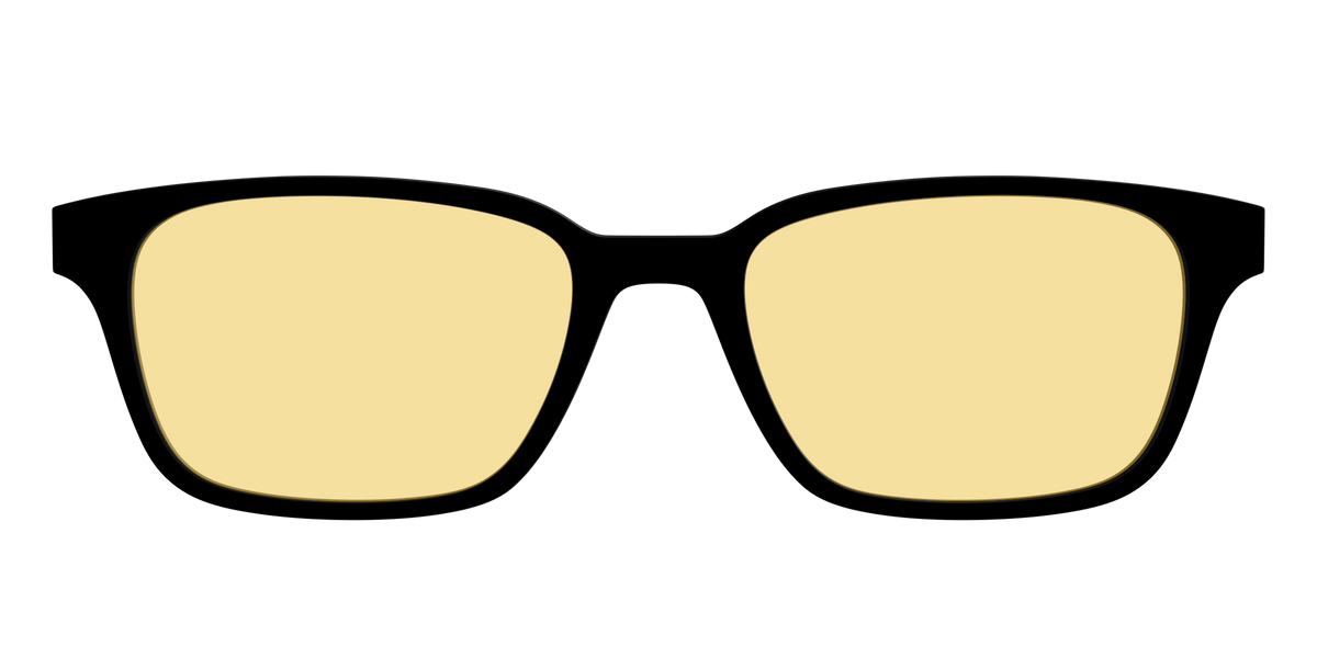 The Black with Driving Lens - Front Top Image - Pair Eyewear