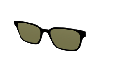 The Black with Green Racquet Sport lens - Angle Top Thumbnail - Pair Eyewear