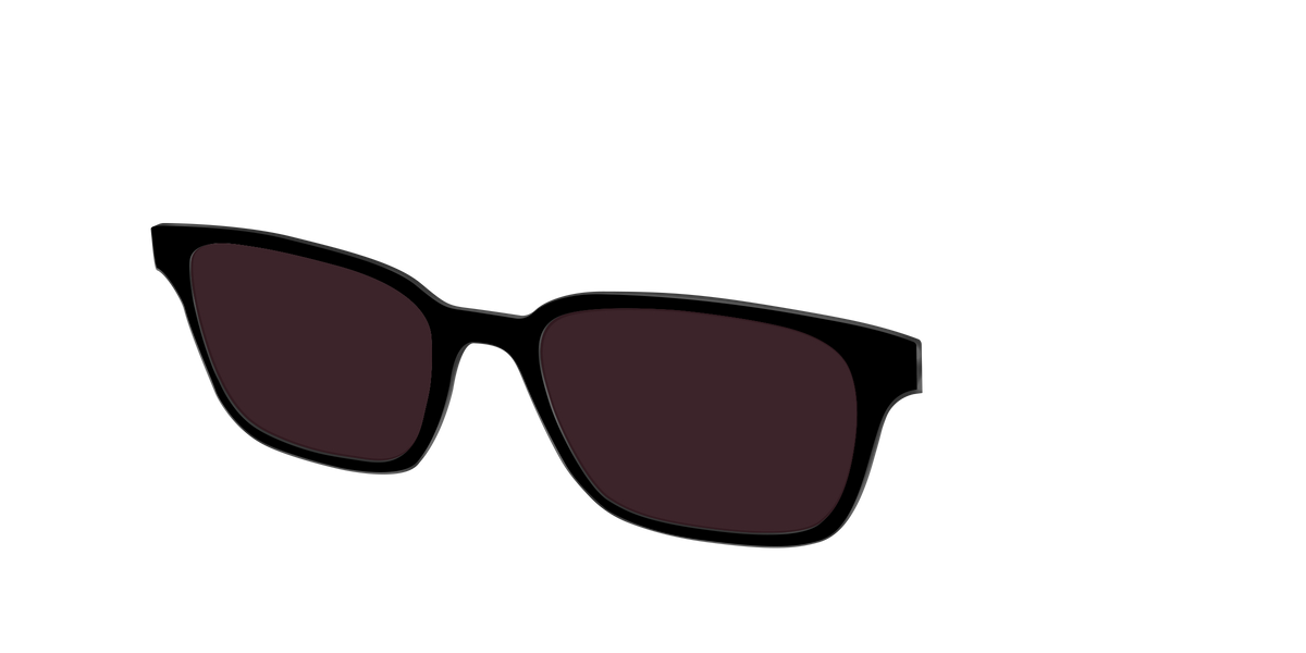The Black with Water lens - Angle Top Image - Pair Eyewear