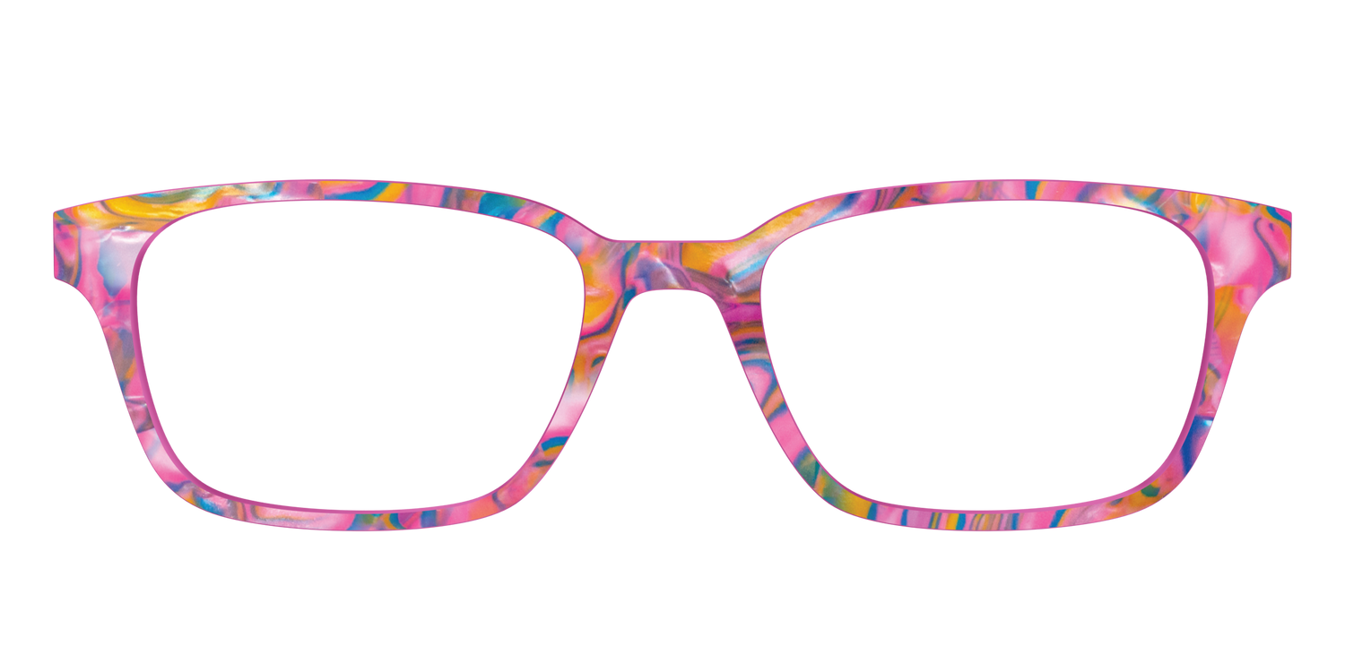 The Bubble Gum Pearl Marble - Front Top Image - Pair Eyewear