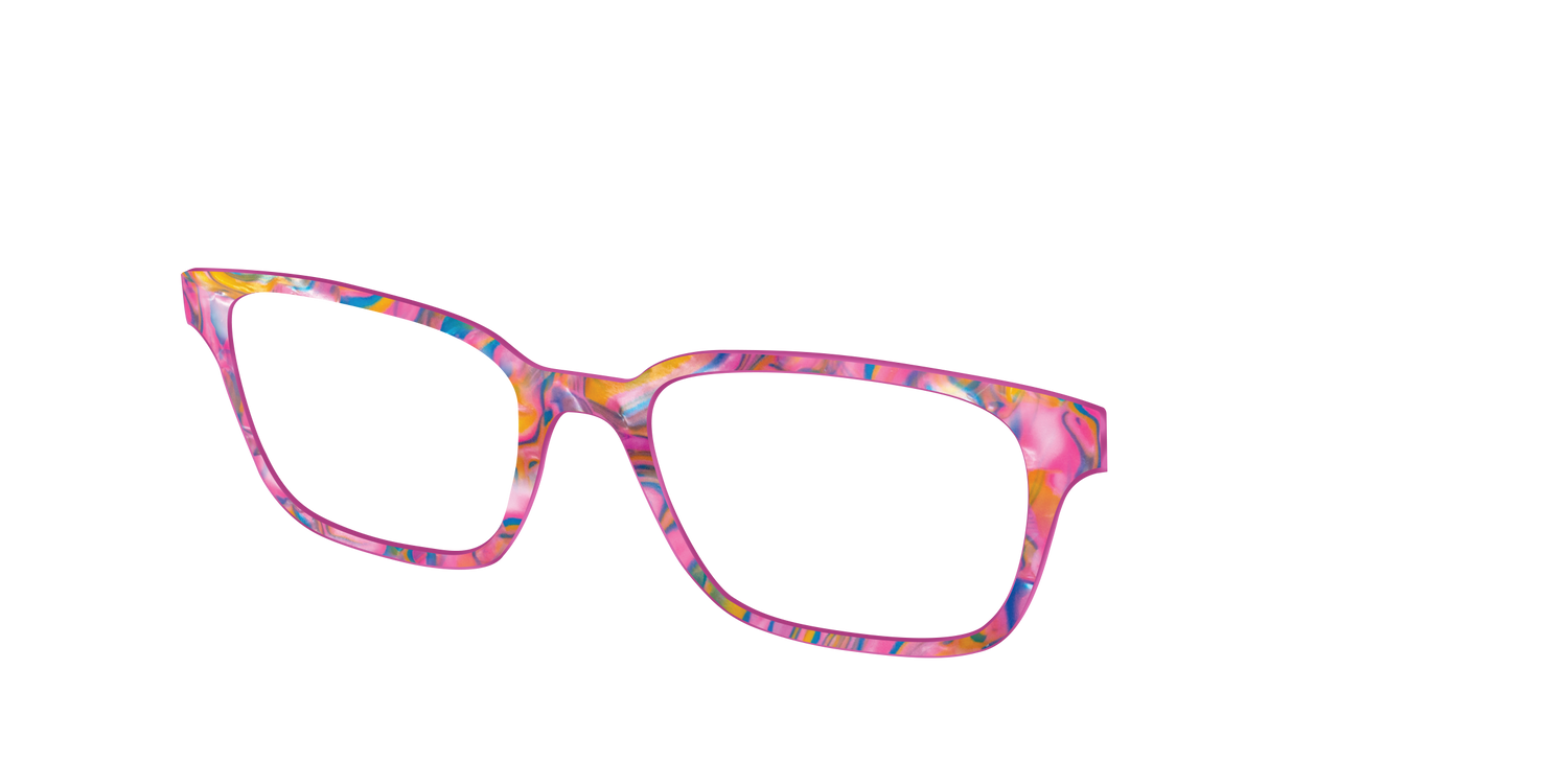 The Bubble Gum Pearl Marble - Angle Top Image - Pair Eyewear
