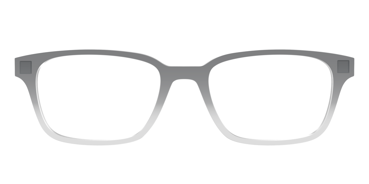 The Charcoal to Light Gray Gradient Crystal - Front Top Image - Pair Eyewear