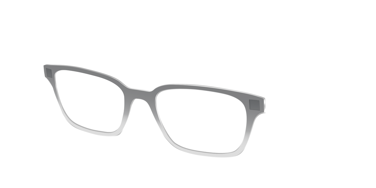 The Charcoal to Light Gray Gradient Crystal - Angle Top Image - Pair Eyewear