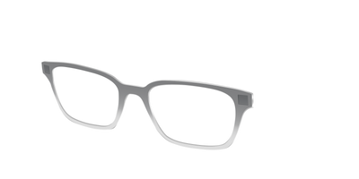The Charcoal to Light Gray Gradient Crystal - Angle Top Thumbnail - Pair Eyewear