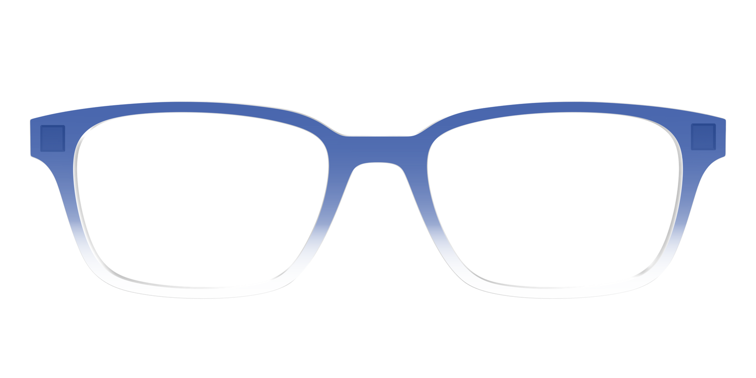The Indigo Gradient Crystal - Front Top Image - Pair Eyewear