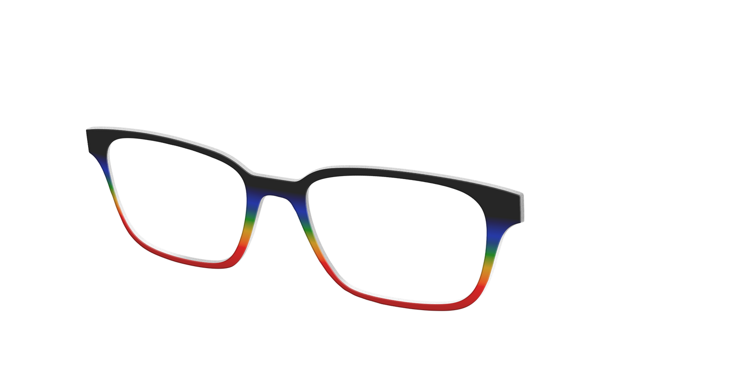 The Love Wins Gradient - Angle Top Image - Pair Eyewear