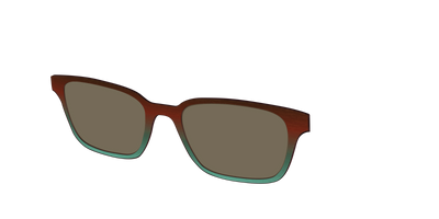 The Polarized Mahogany to Juniper Woodgrain Sun Top - Angle Top Thumbnail - Pair Eyewear