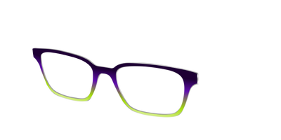 The Midnight to Electric Lime Gradient - Angle Top Thumbnail - Pair Eyewear