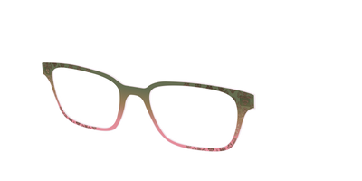 The Olive to Rose Trellis with Champagne Foil - Angle Top Thumbnail - Pair Eyewear