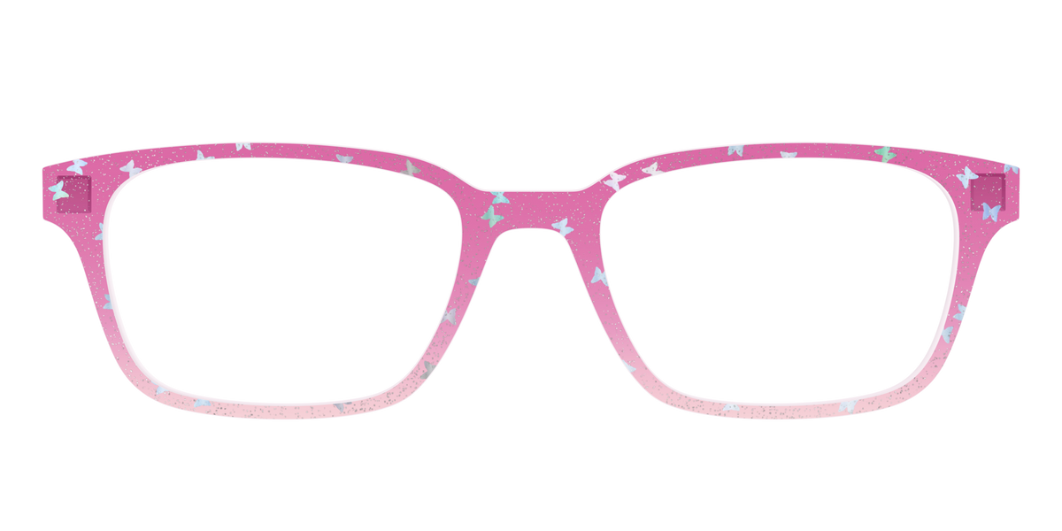The Pink Butterfly Sparkle Crystal - Front Top Image - Pair Eyewear