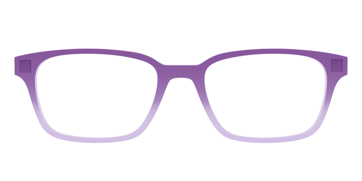 The Plum to Lilac Gradient Crystal - Front Top Image - Pair Eyewear