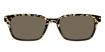 The Polarized Caramel Tortoise Horn Split Sun Top - Front Top Thumbnail - Pair Eyewear