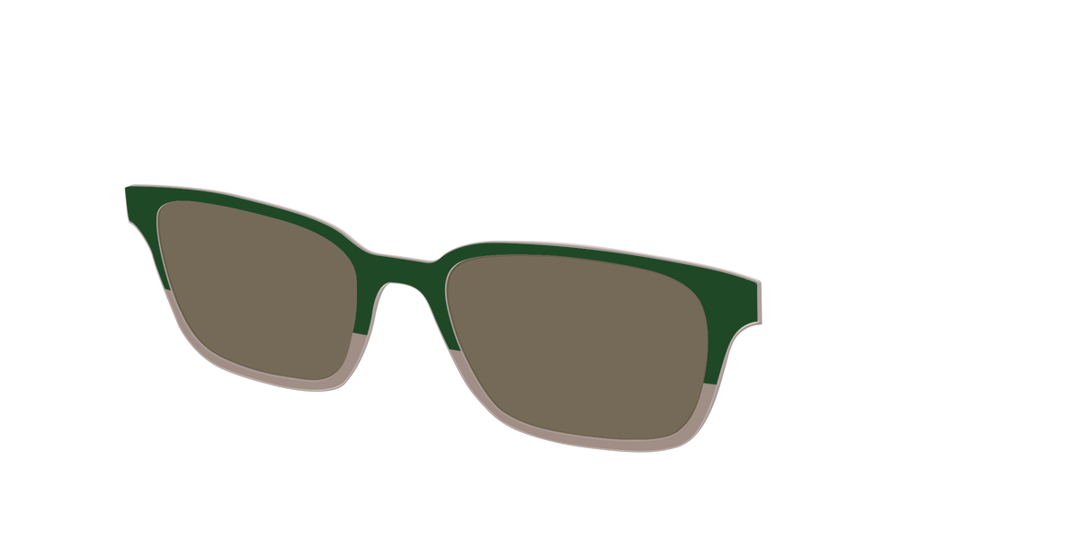 The Polarized Cedar & Sap Crystal Split Sun Top - Angle Top Image - Pair Eyewear