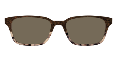 The Polarized Dark Oak Tortoise Split Sun Top - Front Top Thumbnail - Pair Eyewear