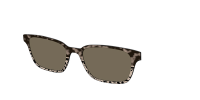 The Polarized Ink Blot Tortoise Split Sun Top - Angle Top Thumbnail - Pair Eyewear