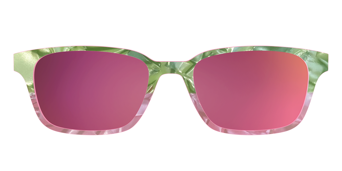 The Polarized Kiwi & Guava Pearl Sun Top - Front Top Image - Pair Eyewear