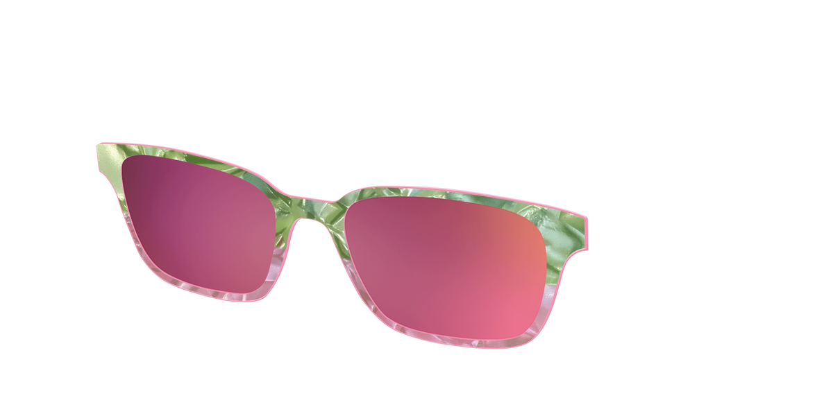 The Polarized Kiwi & Guava Pearl Sun Top - Angle Top Image - Pair Eyewear