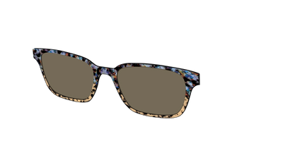 The Polarized Oasis Tortoise Split Sun Top - Angle Top Thumbnail - Pair Eyewear